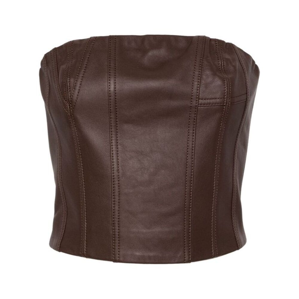 Amiri Women Leather Bustier